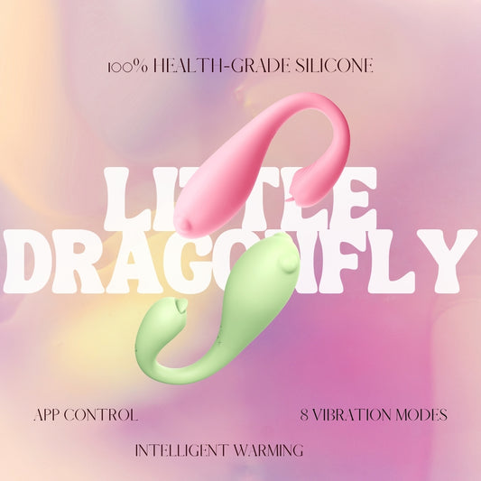 "Little Dragonfly" Smart Vibrator, Automatic heating (App control ver.)