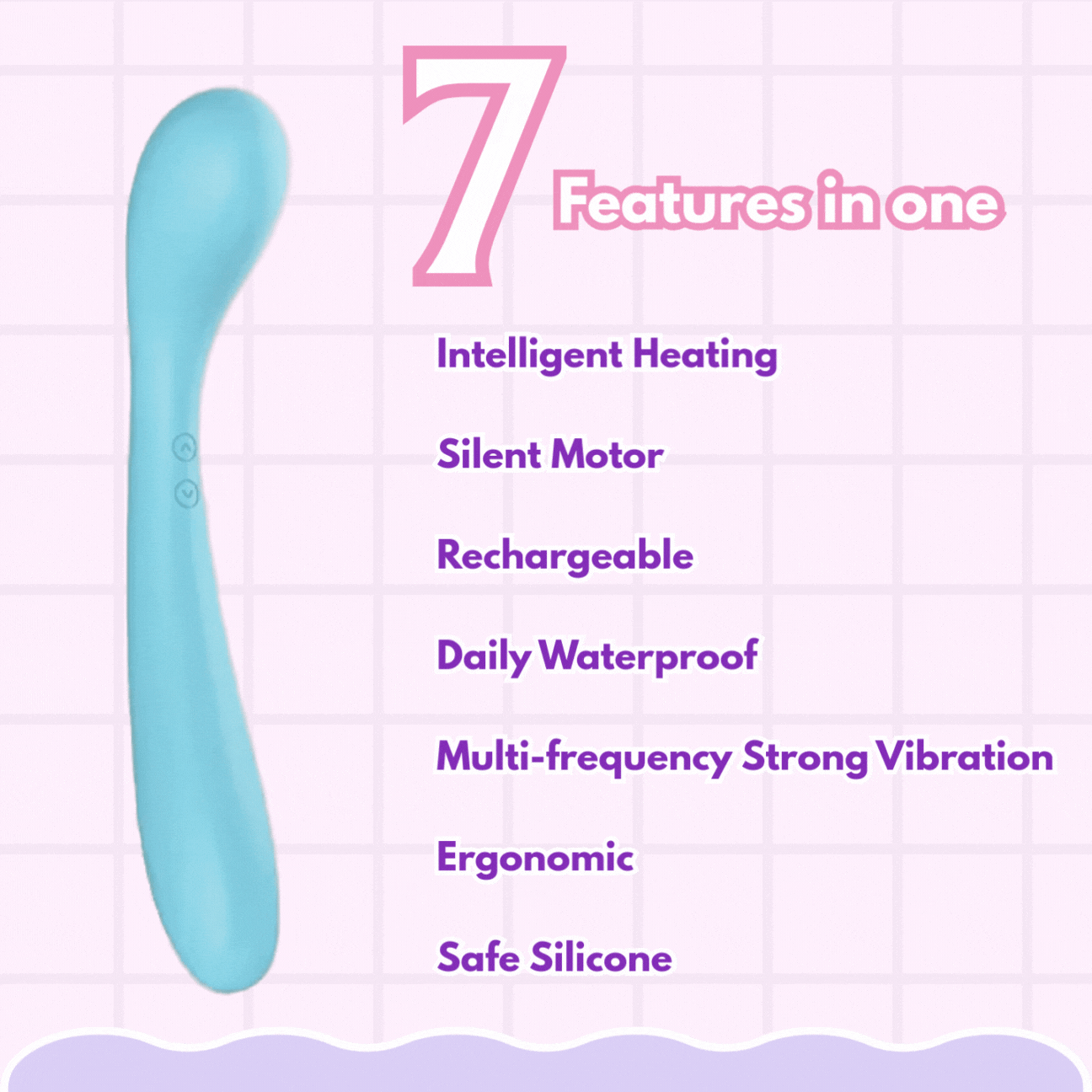 "Big Wave" pulse contraction, gentle heating, and dual vibration (Remote/App control version available)