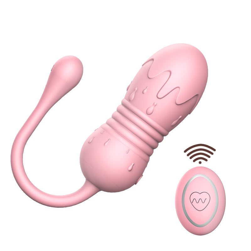 "Honey Love" Thrusting & Vibrating Egg with Remote