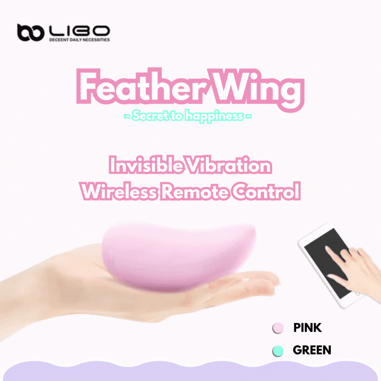 "Feather Wing" vibrator (App control version available)
