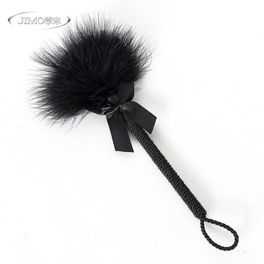 Short Black Feather Paddle