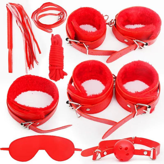 7-Piece Bondage Set – Passion Red Edition