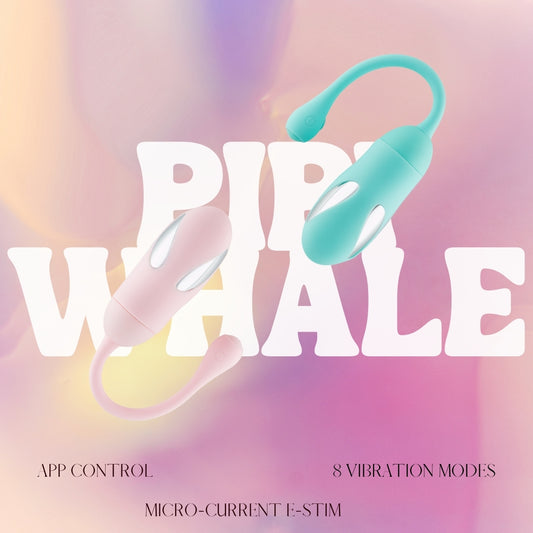 "Pipi Whale" E-Stim Vibrating Kegel Ball (App control version available)