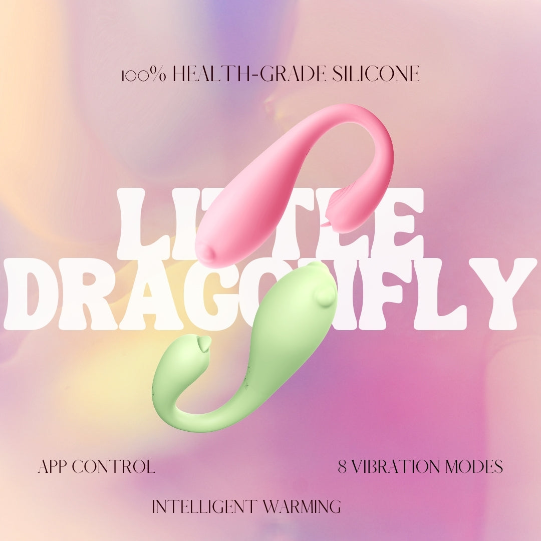 "Little Dragonfly" Smart Vibrator, Automatic heating (App control ver.)