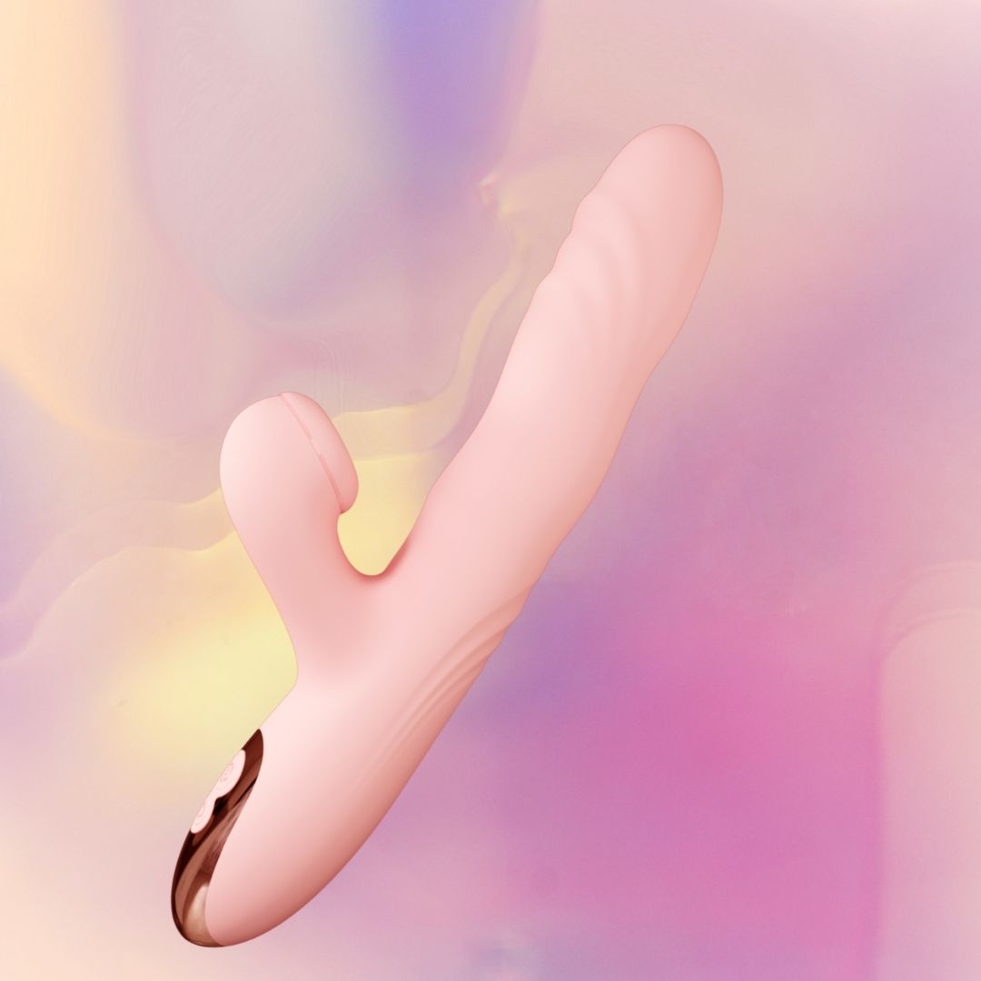6D Rabbit Vibrator with Wriggling & Suction – Serpent's Kiss