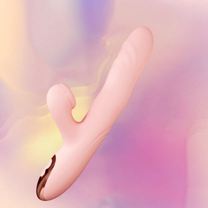 6D Rabbit Vibrator with Wriggling & Suction – Serpent's Kiss